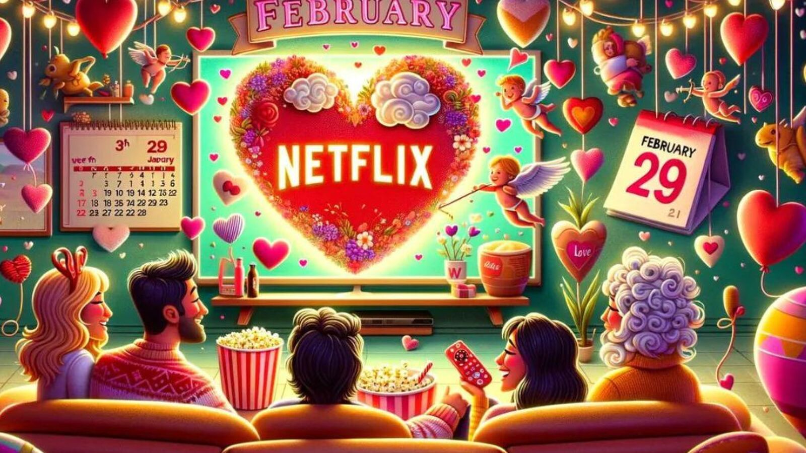 Február 2024 na Netflixe, krátky mesiac, extra láska a deň navyše plný zábavy