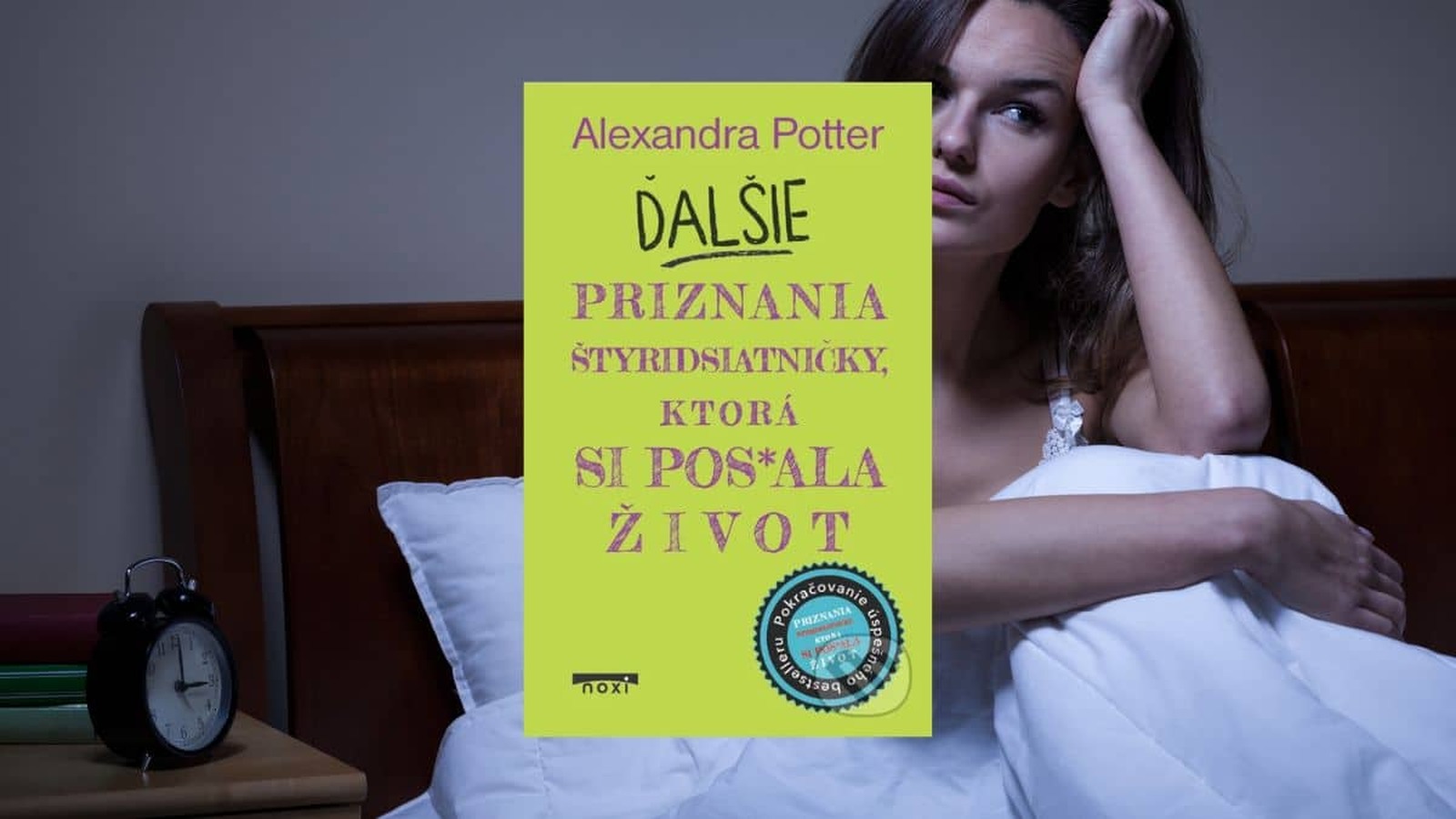 Kniha Ďalšie priznania štyridsiatničky, ktorá si pos*ala život je príbehom o hľadaní šťastia uprostred chaosu