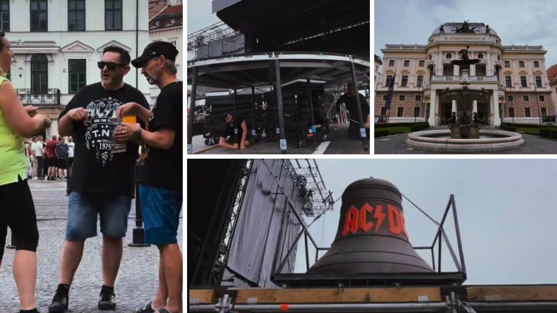 Bratislava očarila AC/DC, pozrite si ich video z mesta!