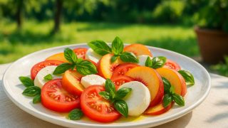 Caprese s broskyňami: Letná verzia talianskej klasiky