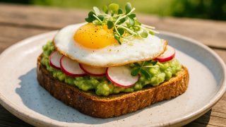 Avokádový toast s vajíčkom, reďkovkou a klíčkami: Výživné a fotogenické raňajky