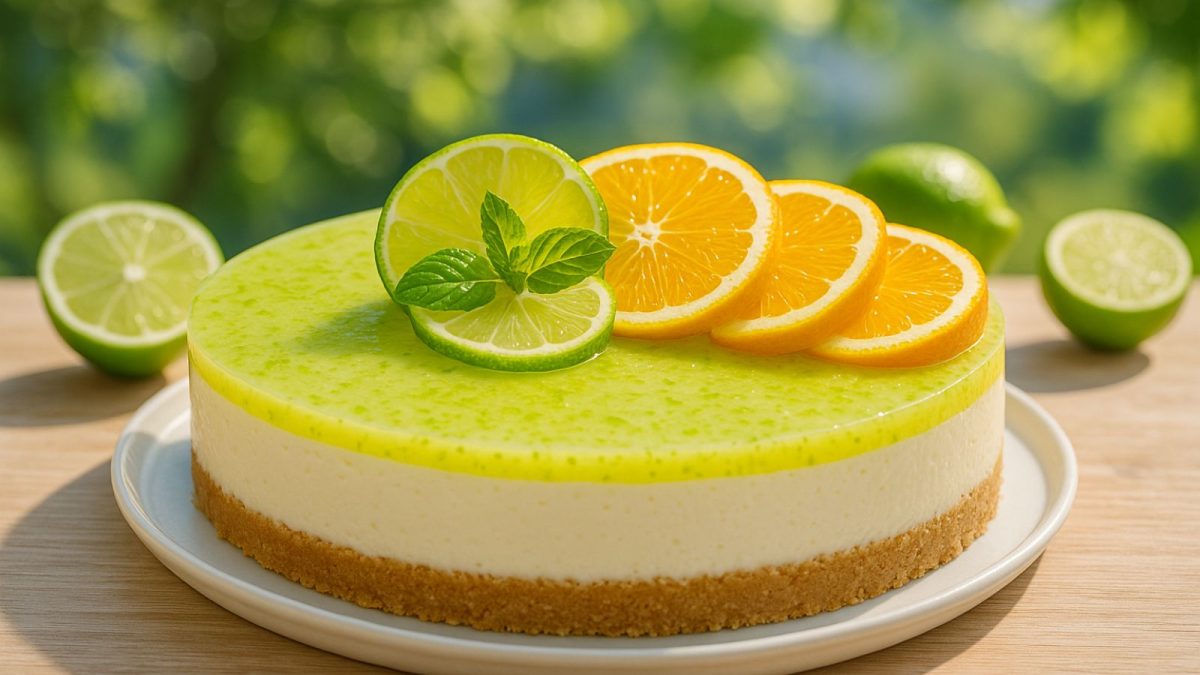 Citrusový cheesecake s limetkovým želé – Svieži letný dezert