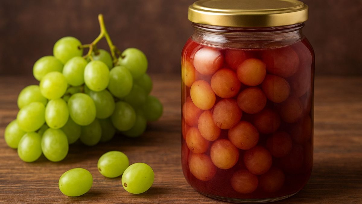 Hroznový kompót: Jednoduchý domáci recept krok za krokom