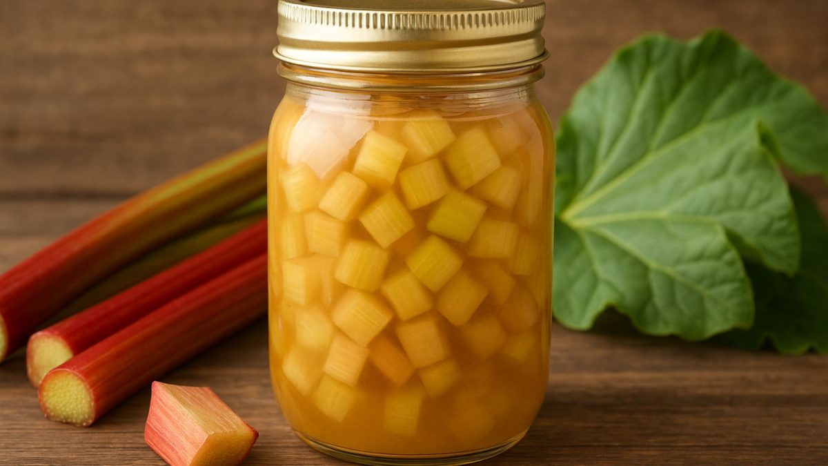 Rebarborový kompót: Recept od mojej babičky