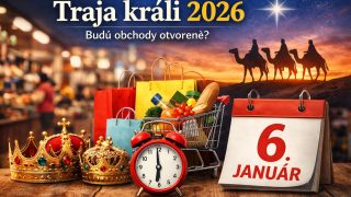 Traja králi 2026 Budú obchody otvorené