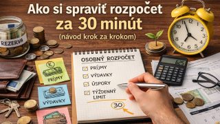 Ako si spraviť rozpočet za 30 minút Jednoduchý návod krok za krokom