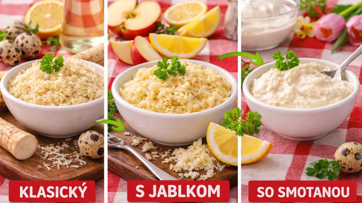 Domáci chren na 3 spôsoby klasický, s jablkom aj so smotanou (hotové za pár minút)