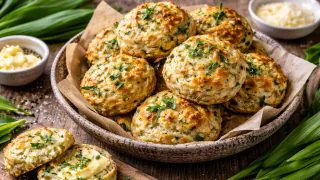 Syrové scones s medvedím cesnakom voňavé jarné pečivo, ktoré zvládnete za pár minút