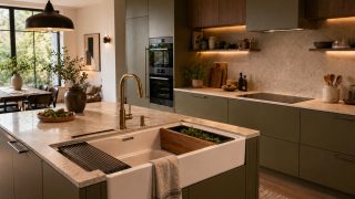 Modern Green Kitchen Interior