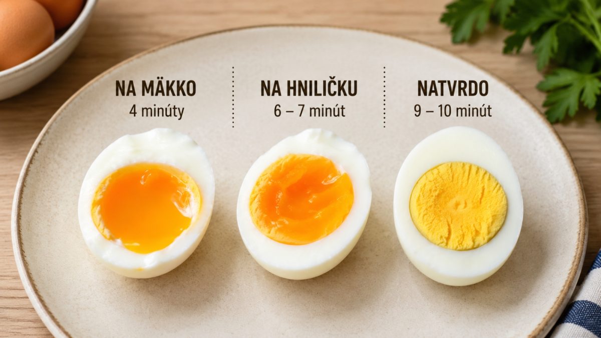 Ako dlho variť vajce na mäkko, na hniličku a natvrdo presný čas, aby sa podarilo